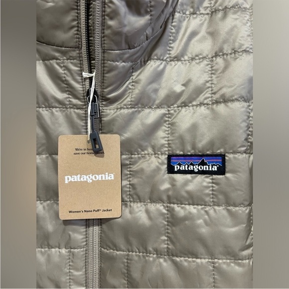 Patagonia Women’s Small Nano Puff Insulated Jacket Seabird Grey Puffy NWT - Picture 4 of 13